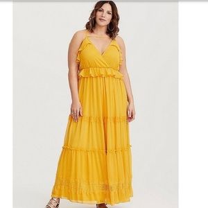 🍋 Yellow Chiffon Maxi Dress 🍋 Beyoncé Vibes ✨